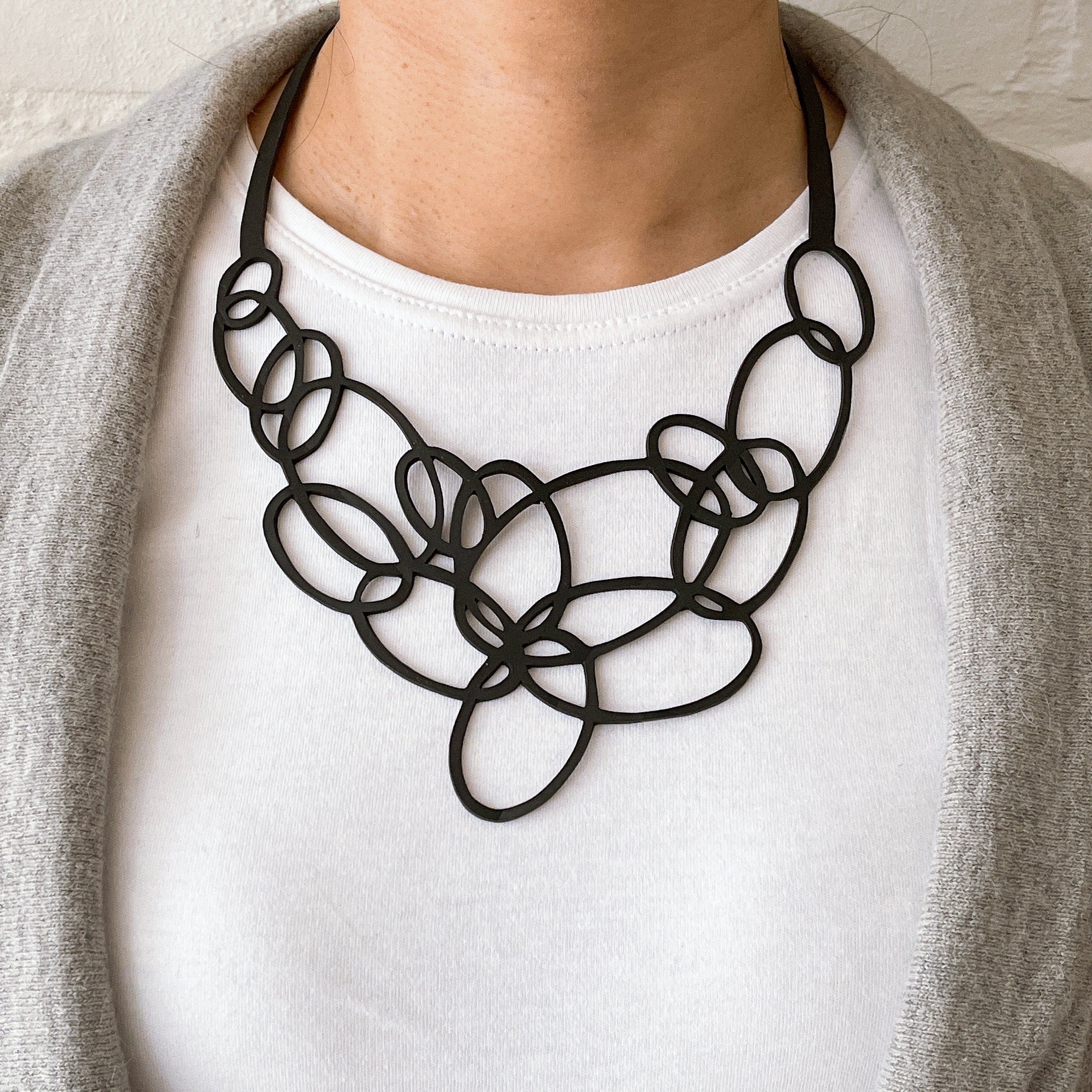 Infinity Upcycled Inner Tube Necklace
