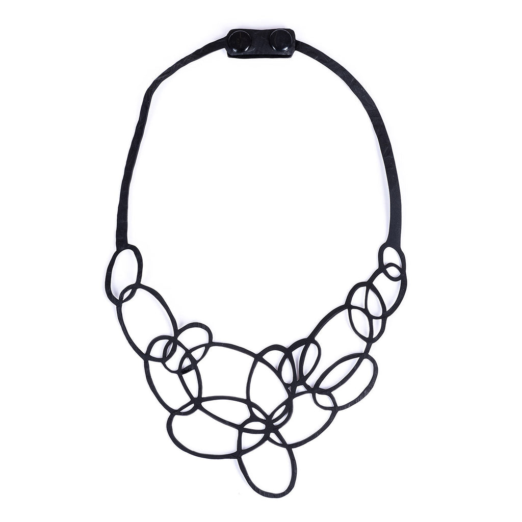 Infinity Upcycled Inner Tube Necklace