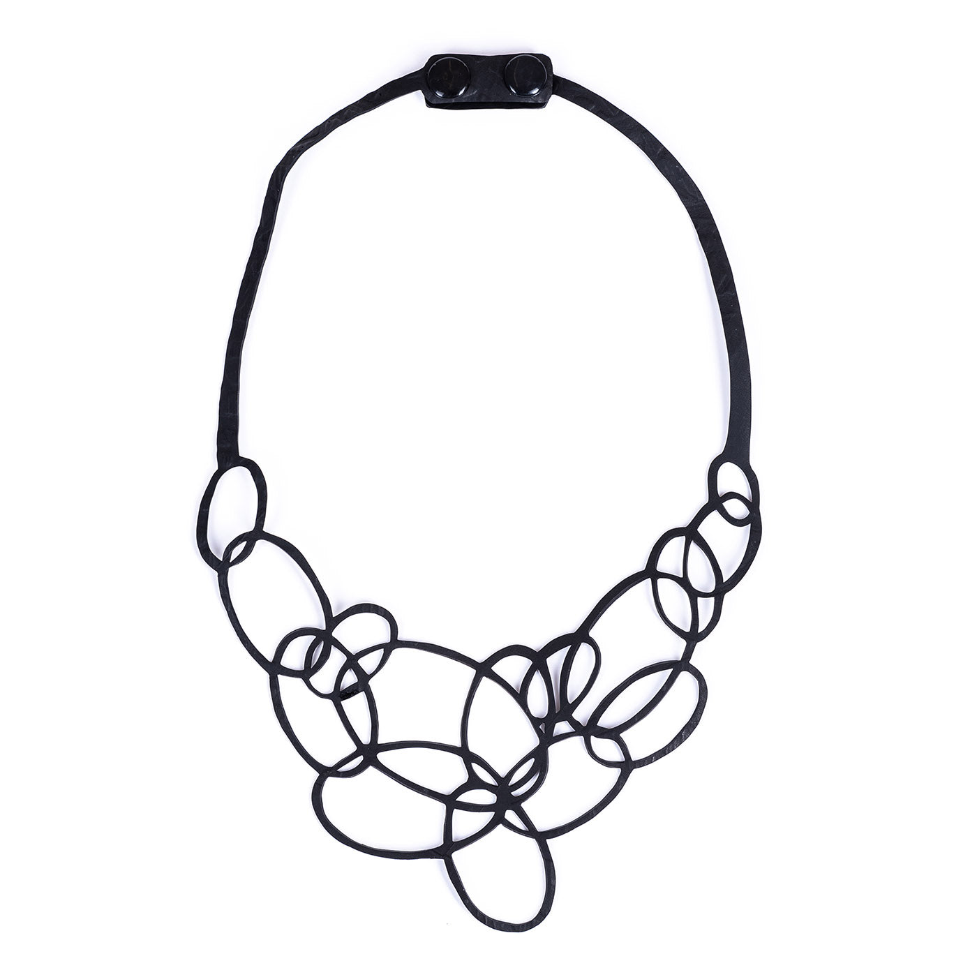 Infinity Upcycled Inner Tube Necklace